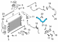 OEM Lincoln Corsair By-Pass Hose Diagram - K2GZ-8597-A