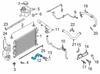 OEM 2021 Ford Explorer Lower Hose Diagram - L1MZ-8286-A