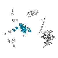 OEM Lexus Cover Sub-Assy, Timing Chain Or Belt Diagram - 11310-38080