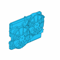 OEM 2010 Chevrolet Cobalt Fan Assembly Diagram - 22718765