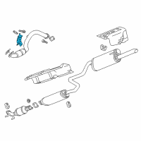 OEM 2017 Chevrolet Sonic Heat Shield Diagram - 95020207