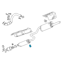 OEM 2014 Chevrolet Sonic Muffler & Pipe Insulator Diagram - 95017773
