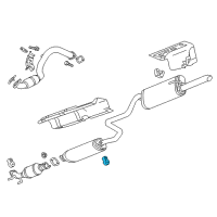 OEM 2013 Chevrolet Sonic Muffler & Pipe Insulator Diagram - 95017773