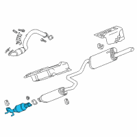 OEM 2015 Chevrolet Sonic Converter & Pipe Diagram - 95437097