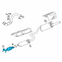 OEM 2016 Chevrolet Sonic Converter & Pipe Diagram - 95437097