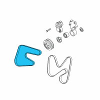 OEM Dodge Belt-SERPENTINE Diagram - 53041139AE