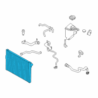 OEM 2009 BMW 750Li Radiator Diagram - 17-11-7-570-093