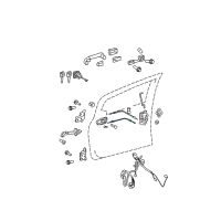 OEM Toyota Yaris Lock Cable Diagram - 69710-52130