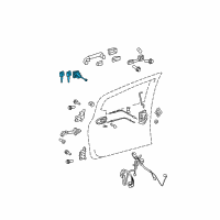 OEM 2009 Toyota Yaris Cylinder & Keys Diagram - 69052-52330