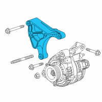 OEM 2009 Cadillac CTS Bracket Diagram - 12578550