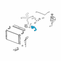 OEM 2009 Saturn Aura Hose-Generator Control Module Coolant Pmp Diagram - 25909894