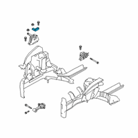 OEM 2021 Kia Soul Engine Mounting Support Bracket Diagram - 21825K0000