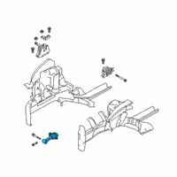 OEM Kia Soul Roll Rod Bracket Assembly Diagram - 21950K0200