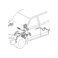 OEM Lexus IS300 Relay, Skid Control Diagram - 88263-24030