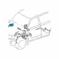 OEM 2001 Toyota Land Cruiser Control Module Diagram - 89540-60080