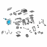 OEM 2013 Chevrolet Malibu Evaporator Core Diagram - 13363520