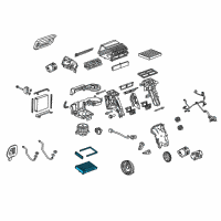 OEM 2016 Chevrolet Malibu Limited Heater Core Diagram - 13406298