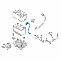 OEM 2019 Hyundai Santa Fe Battery Sensor Assembly Diagram - 37180-S1100