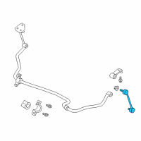 OEM 2016 Nissan Titan XD Rod Connecting, Rear STABILIZER Diagram - 56261-EZ50A