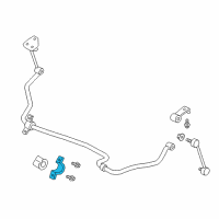 OEM 2017 Nissan Titan Clip-Stabilizer Mounting Diagram - 56233-1PA0A