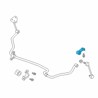 OEM 2017 Nissan Titan XD Bracket Rear STABILIZER Diagram - 56271-EZ50A