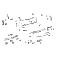 OEM Lexus LC500h Reflector Assembly, Reflex Diagram - 81910-11010