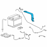 OEM Chevrolet Volt Hold Down Strap Diagram - 22856620