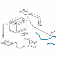 OEM 2011 Chevrolet Volt Positive Cable Diagram - 20921688