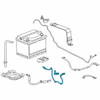 OEM 2014 Chevrolet Volt Cable Asm-Battery Negative Diagram - 22774899