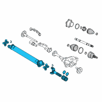 OEM 2020 GMC Yukon XL Drive Shaft Assembly Diagram - 22760960