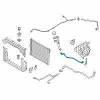 OEM 2017 BMW M6 Cooling Water Hose Inlet Pipe Diagram - 17-12-2-284-285