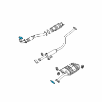 OEM 2008 Kia Spectra Gasket-Exhaust Pipe Diagram - 0K2K140305