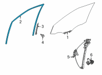 OEM 2021 Toyota Highlander Run Channel Diagram - 68141-0E080