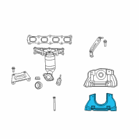 OEM 2008 Jeep Compass Shield-Exhaust Manifold Diagram - 4693327AC