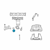 OEM Jeep Compass Gasket-Catalytic Converter Diagram - 5105615AB
