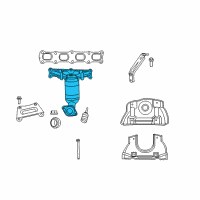OEM 2008 Jeep Compass Converter-Exhaust And Catalytic Conve Diagram - 5105460AF