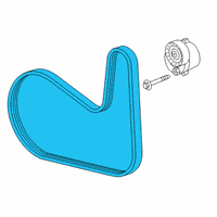 OEM Cadillac CT6 Serpentine Belt Diagram - 55488926