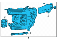OEM 2022 GMC Yukon Composite Assembly Diagram - 84898699