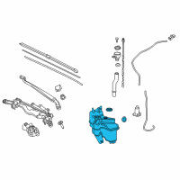 OEM 2022 Toyota Prius AWD-e Washer Reservoir Diagram - 85315-47160