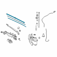 OEM 2022 Toyota Prius AWD-e Front Blade Diagram - 85222-47130