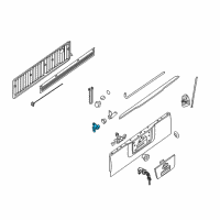 OEM 2010 Nissan Titan Hinge Assembly-Rear Gate RH Diagram - 93470-9FV2A