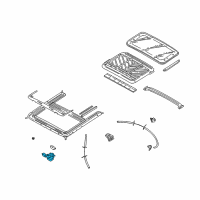 OEM 1998 Nissan Altima Motor Assy-Sunroof Diagram - 91295-0Z800