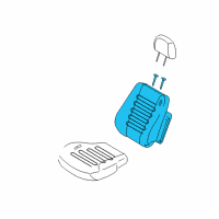 OEM 2009 Kia Sportage Back Assembly-Front Seat Diagram - 882001F5844GE