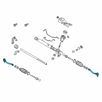OEM Kia End Assembly-Tie Rod, RH Diagram - 56821A9000