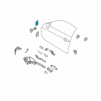 OEM 2008 Infiniti G37 Hinge Assy-Front Door Diagram - 80401-JL00A