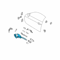 OEM 2015 Infiniti Q60 Front Door Lock & Remote Control Assembly, Left Diagram - 80501-JL00B