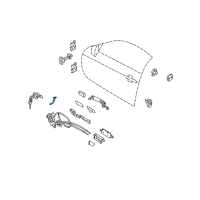 OEM 2011 Infiniti G37 Rod-Key Lock, LH Diagram - 80515-JJ51A