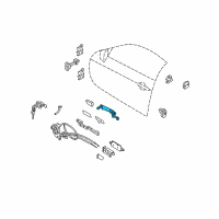 OEM 2008 Infiniti G35 Grip-Outside Handle Diagram - 80640-JU66A