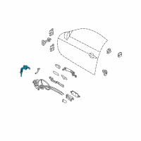 OEM 2008 Infiniti G37 Cylinder Set - Door Lock, LH Diagram - H0601-JL00A