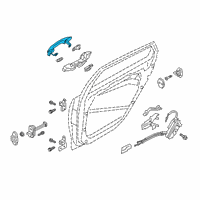 OEM 2020 Kia K900 Door Outside Handle Assembly Diagram - 82661J6000